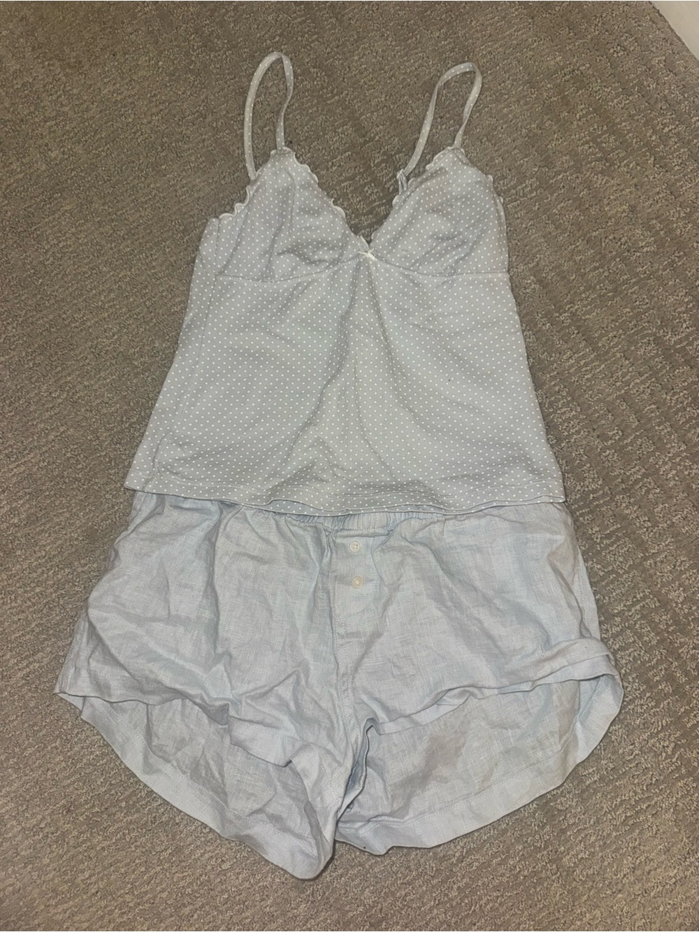 Brandy Melville Light Blue PJ Set